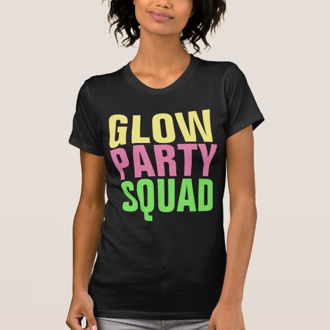 Camiseta T-Shirts QUADRADAS DA FESTA GLOW (Frente)