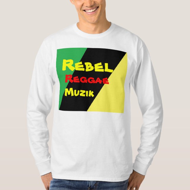 Camiseta t-shirts Rebel reggae muzik (Frente)
