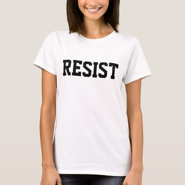 Camiseta T-shirts RESIST e tampas dos tanques (Frente)