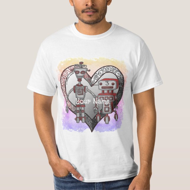 Camiseta t-shirts Robot Love (Frente)