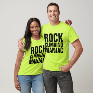 Camiseta T-shirts ROCK CLIMBING MANIAC, ROCK CLIMBER