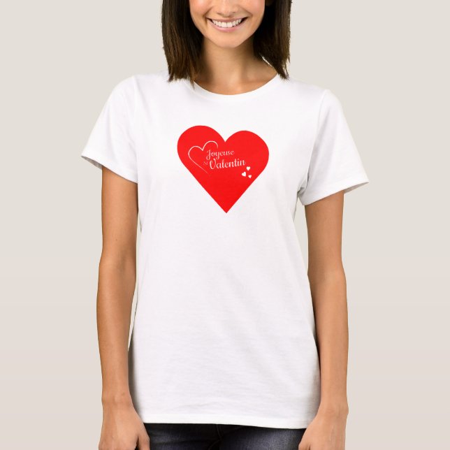 Camiseta T-shirts Saint Valentin (Frente)