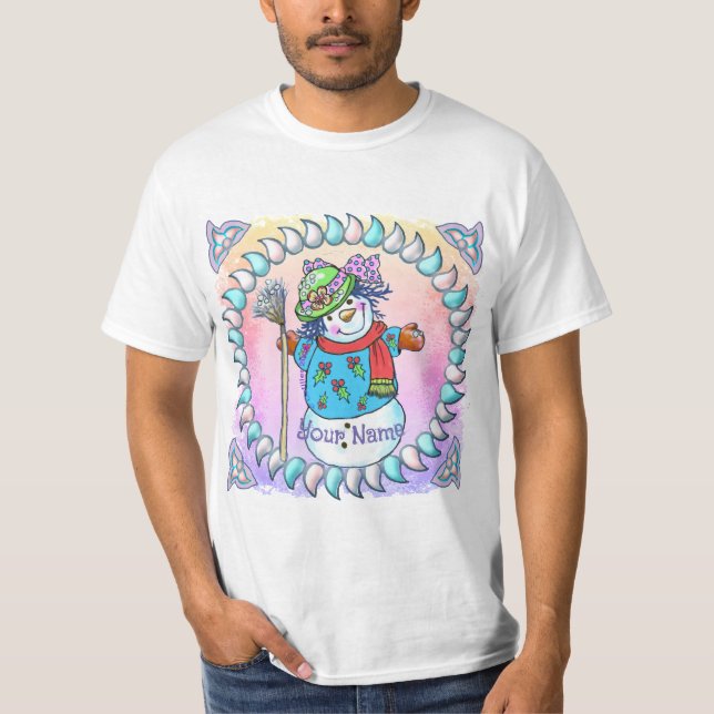 Camiseta t-shirts Snowy Lady Snowman (Frente)