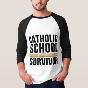 Camiseta T-Shirts SOBREVIVENTES DA ESCOLA CATÓLICA