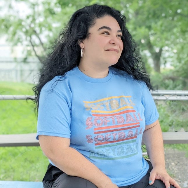 Camiseta T-Shirts Softball Retro UNISEX ADULTAS (Criador carregado)