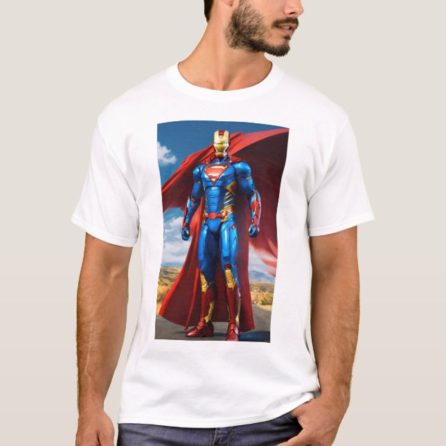 Camiseta T-Shirts Super Hero Iluminadas (Frente)