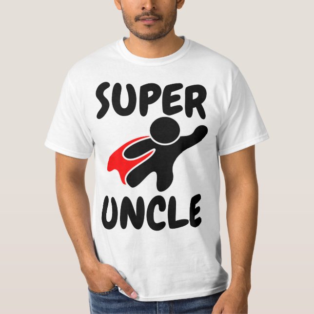 Camiseta T-shirts SUPER TIO, Engraçado (Frente)