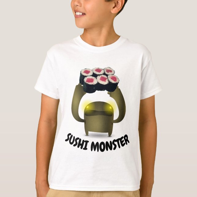 Camiseta T-shirts SUSHI MONSTER (Frente)