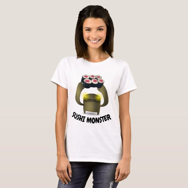 Camiseta T-shirts SUSHI MONSTER (Frente Completa)