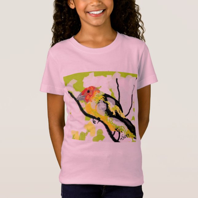 Camiseta T-Shirts: Tanagers Bird Of Oregon (Frente)