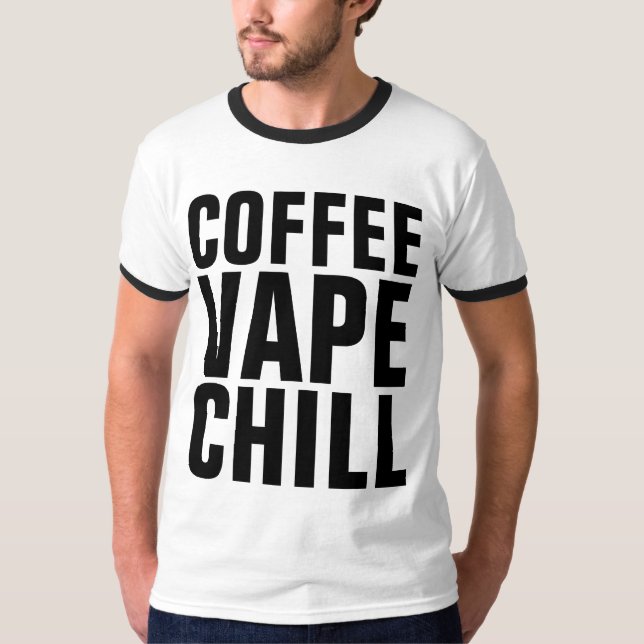 Camiseta T-shirts VAPE CAFÉ CHILL (Frente)