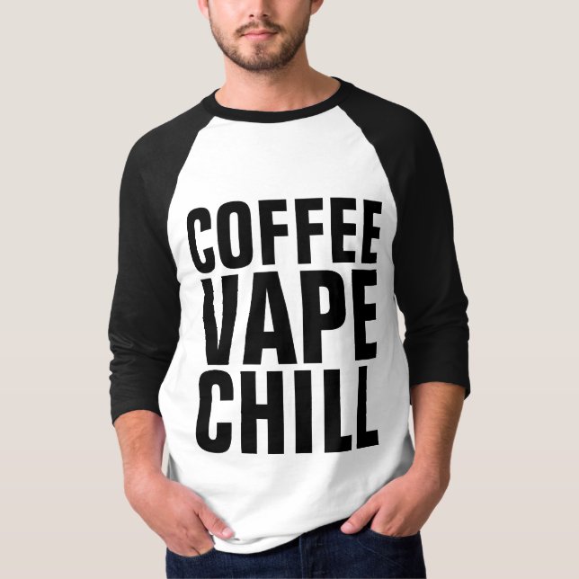 Camiseta T-shirts VAPE CAFÉ CHILL (Frente)