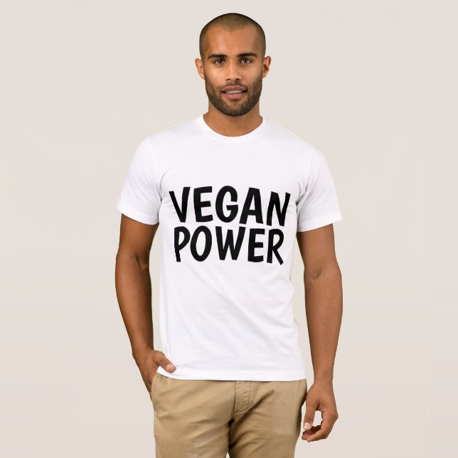 Camiseta T-Shirts VEGAN POWER (Frente Completa)