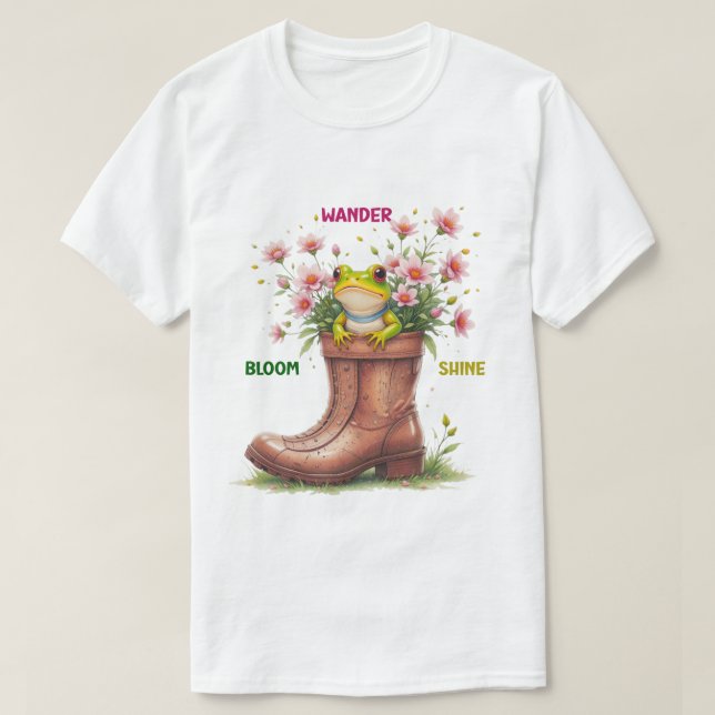 Camiseta T-Shirts Whimsical Sapo Bloom Tee (Frente do Design)