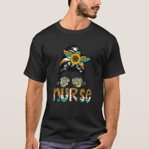 Camiseta T-ShirtWomens Enfermeira Vida Escamoteada Mensagei