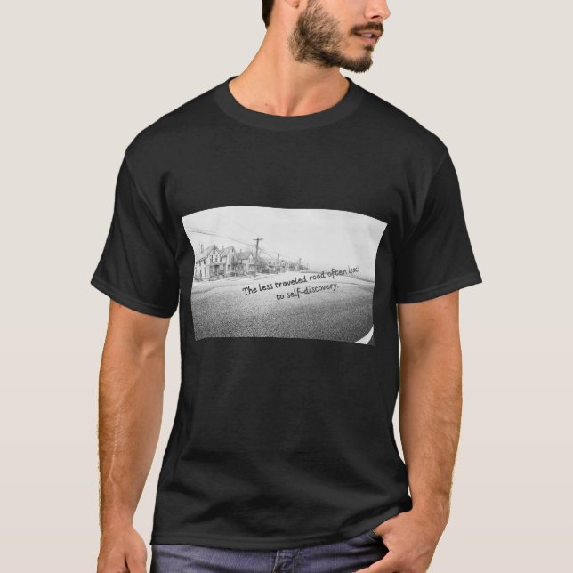 Camiseta T-ShMinimalist Black & White Inspirational Wallirt (Frente)