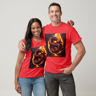 Camiseta T-SHRT - Dragão cobra realista