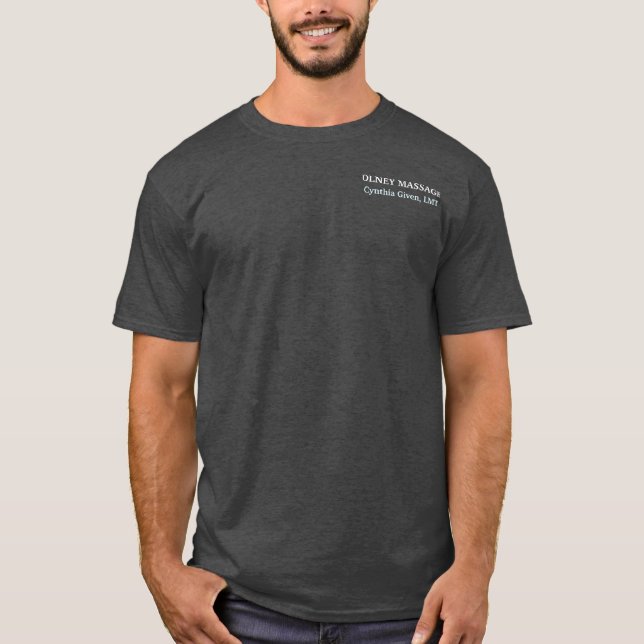 Camiseta T simples do terapeuta da massagem (Frente)