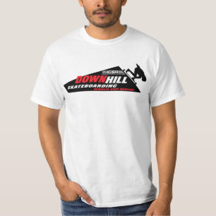 Camiseta T Skateboarding em declive da série do campeonato