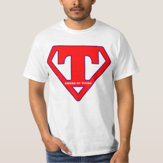 Camiseta T super das dobras
