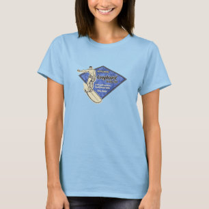 Camiseta T surfando dos galões do logotipo do diamante do