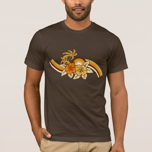 Camiseta T surfando dos homens do safari (Frente)