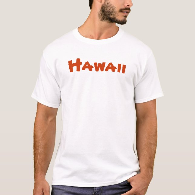 Camiseta T surfando havaiano (Frente)