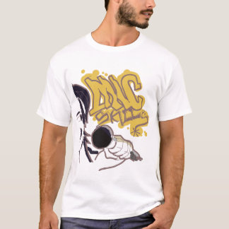 Camiseta T sustentável das habilidades do Mic
