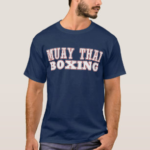 Camiseta T tailandês do encaixotamento de Muay
