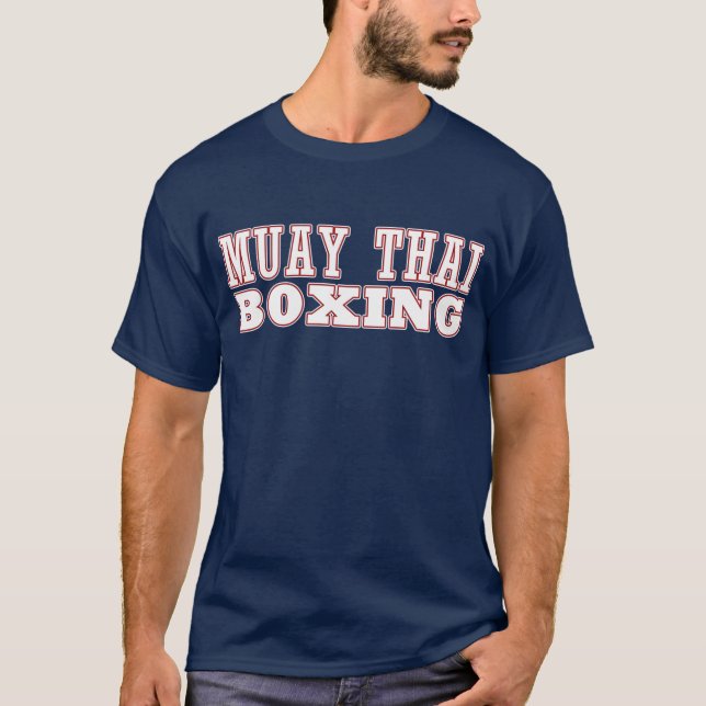 Camiseta T tailandês do encaixotamento de Muay (Frente)