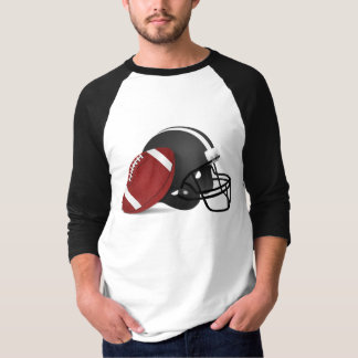 Camiseta T temático do basebol do futebol