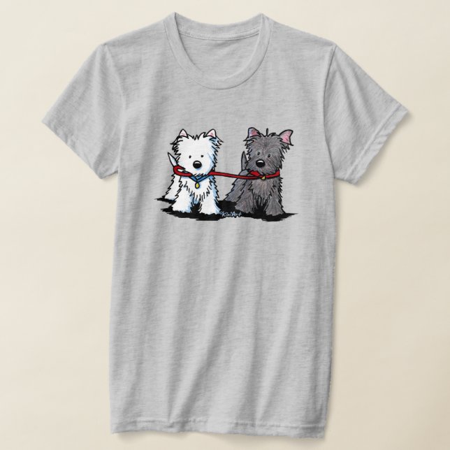 Camiseta T-Terriers Andando por KiniArt (Postura )