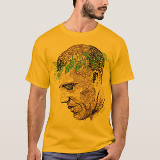 Camiseta T tipográfico do retrato de Barack Obama