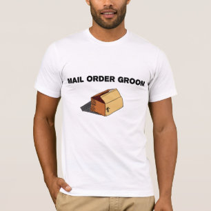 Camiseta T tirado noivo do pacote das vendas por catálogo