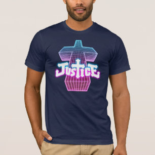 Camiseta T transversal de justiça