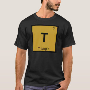Camiseta T - Triângulo Música Química Tabela Periódica Símb