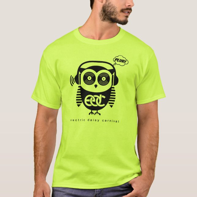 Camiseta T unisex da coruja do EDC (Frente)