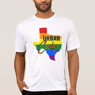 Camiseta T urbano do orgulho de Texas do vaqueiro dos