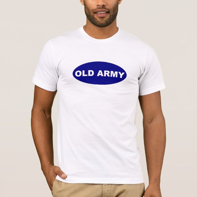 Camiseta T velho do exército (Frente)