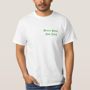 Camiseta T ventoso do dia de St Patrick do ponto