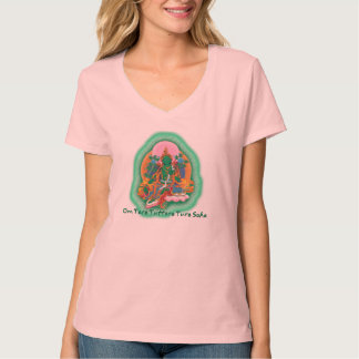 Camiseta T verde da fêmea de Tara
