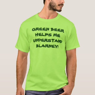 Camiseta T VERDE IRLANDÊS da CERVEJA