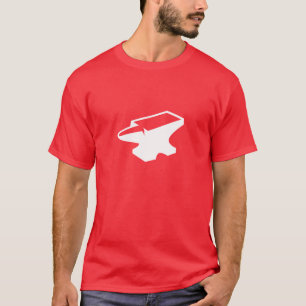 Camiseta T vermelho do batente da fundição (vermelho)