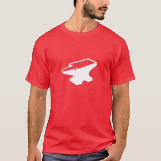 Camiseta T vermelho do batente da fundição (vermelho)