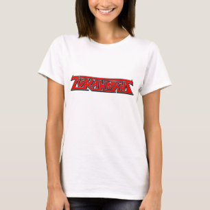 Camiseta T vermelho do logotipo de ZUKAHNAUT