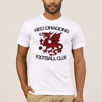 Camiseta T vermelho dos dragões FC