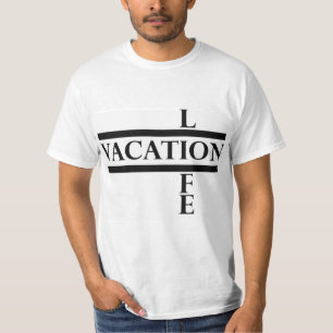 Camiseta T vertical da vida