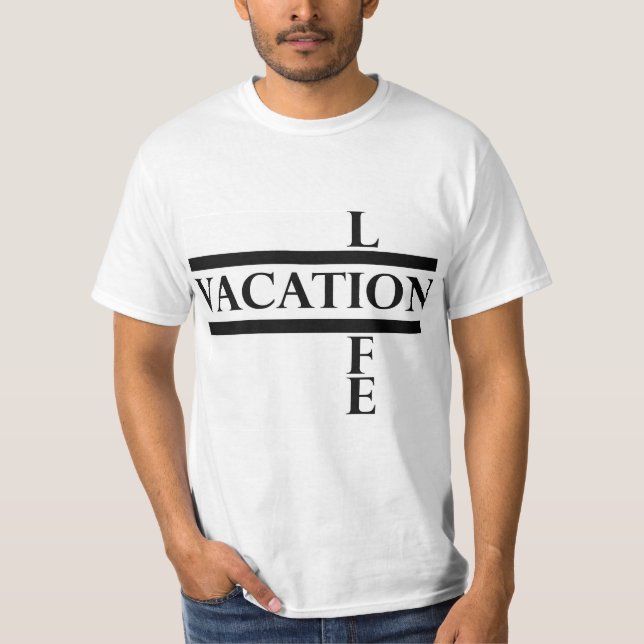 Camiseta T vertical da vida (Frente)