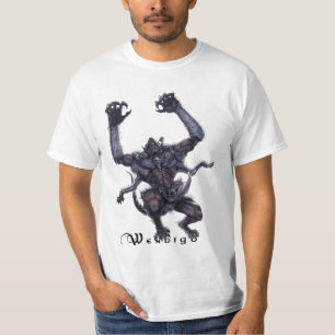 Camiseta T Wendigo do monstro