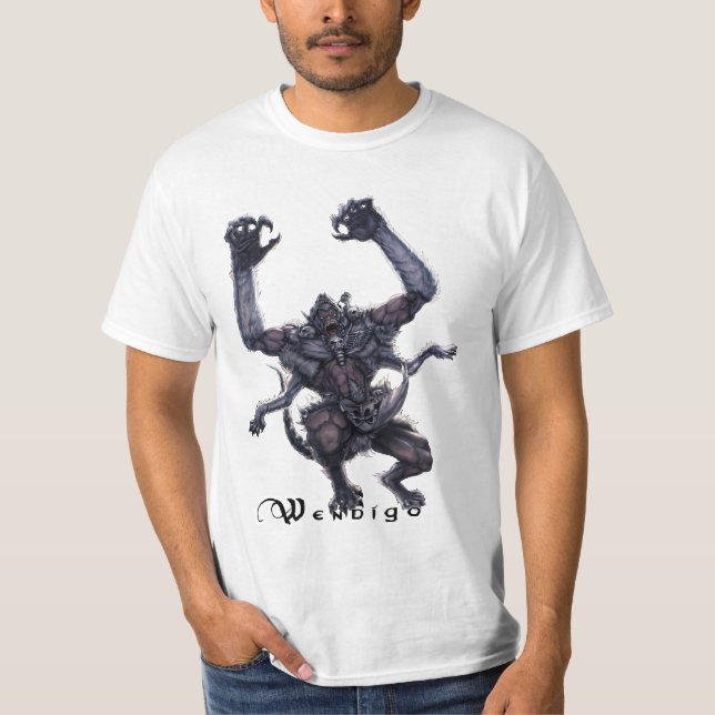Camiseta T Wendigo do monstro (Frente)